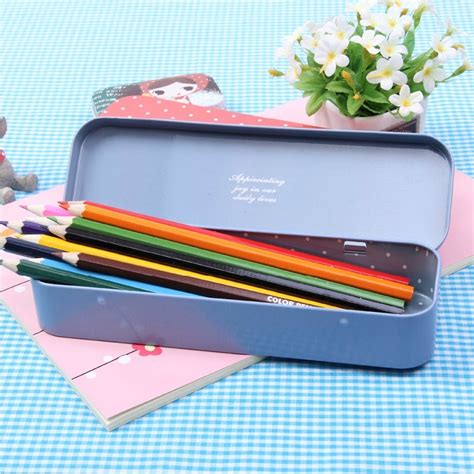 metal pencil boxes amazon|metal pencil case box.